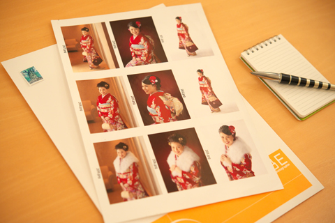 後日、見本写真お送りします。ご自宅でゆっくりお選びください♪ 見本写真は差し上げております。